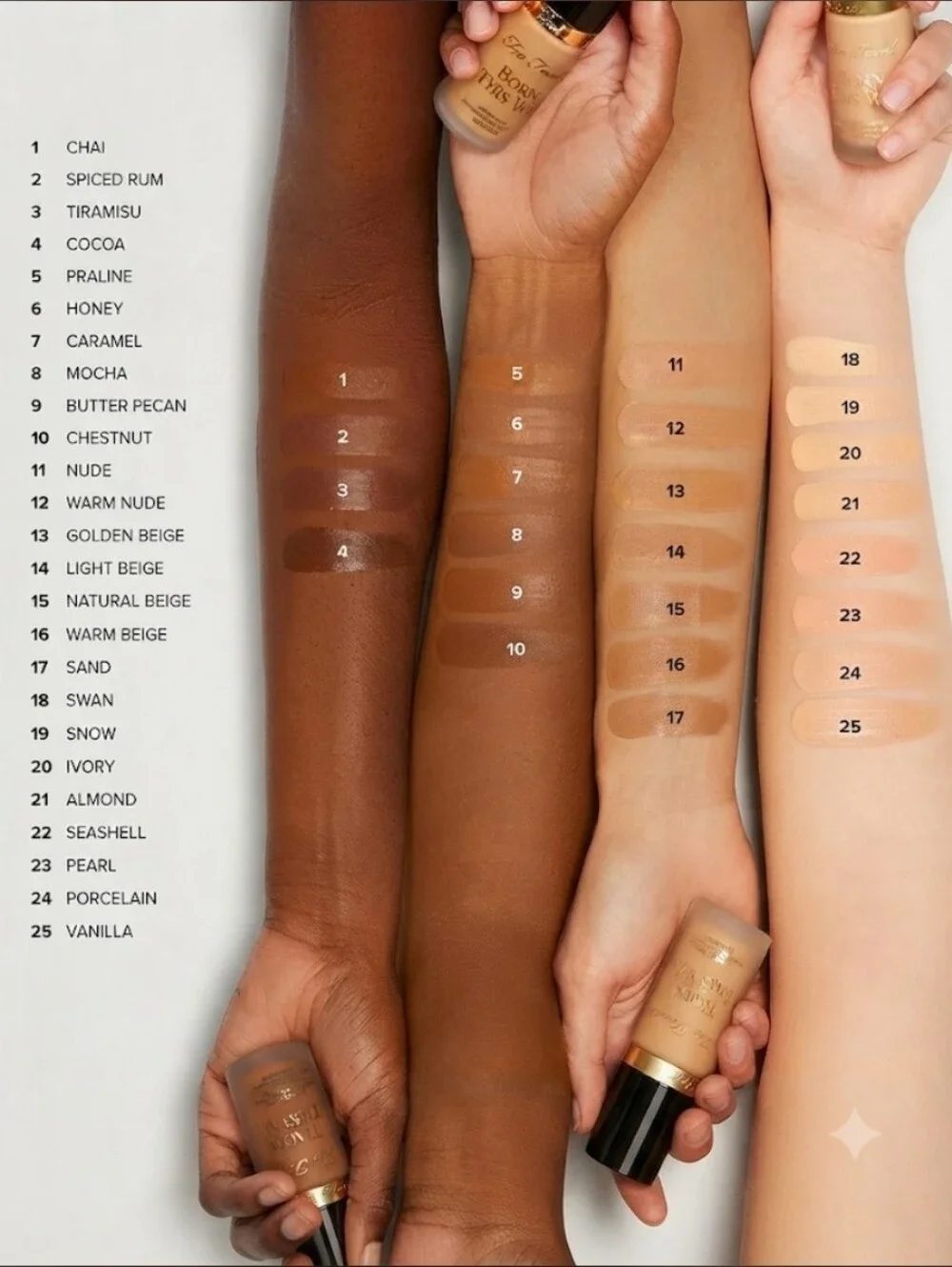 Too Faced Born This Way Foundation - Warm Beige  ☆ Original Formula☆